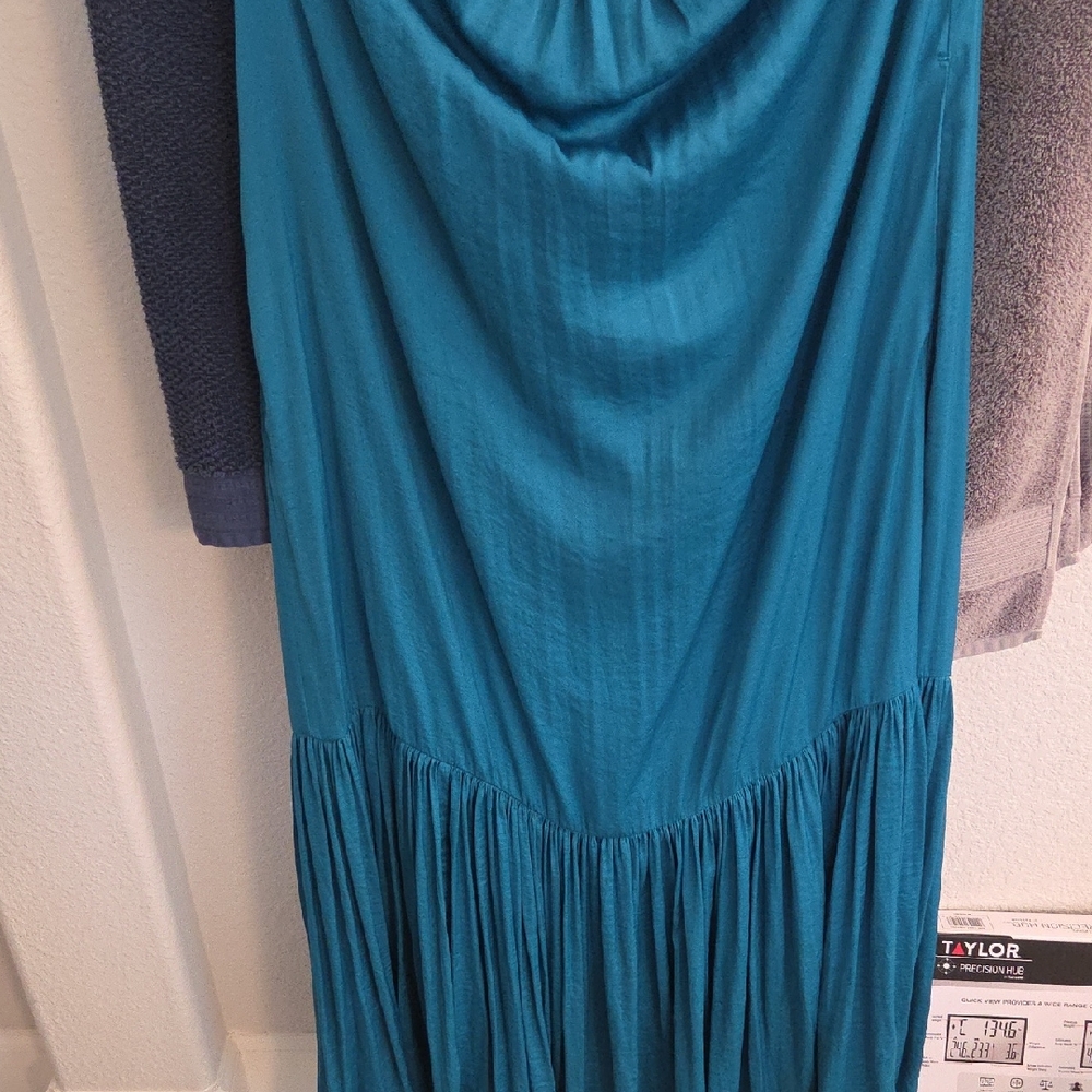 Banana Republic Teal Maxi Sun Dress